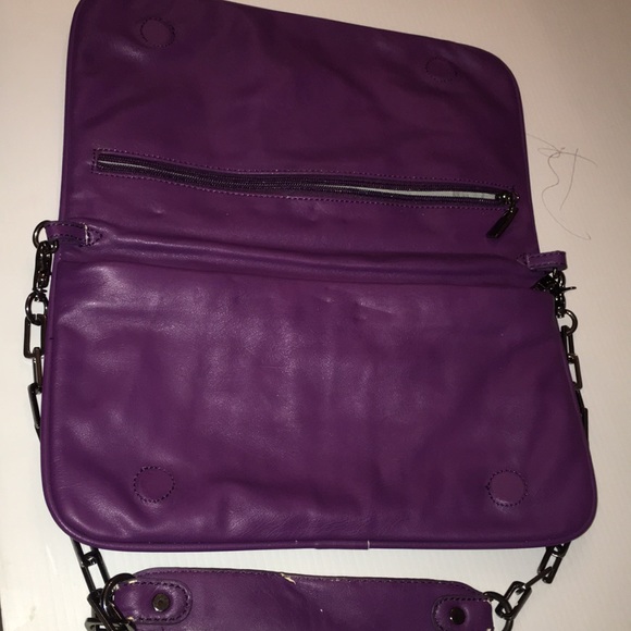 Tory Burch Dark Purple Clutch - Picture 5 of 8